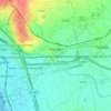 Mapa topográfico Pompeia, relevo, altitude
