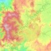 Mapa topográfico Retiro, altitude, relevo