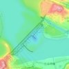 Mapa topográfico Barragem das Três Gargantas, altitude, relevo