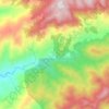 Mapa topográfico Aracataca, altitude, relevo