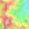 Mapa topográfico El Sinai, altitude, relevo