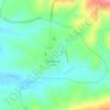Mapa topográfico Santana do Cariri, relevo, altitude