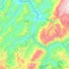 Mapa topográfico Minero, altitude, relevo