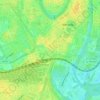 Mapa topográfico Parco delle Mura, relevo, altitude