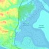 Mapa topográfico Marismas del Odiel, mapa de relevo, mapa de altitude