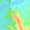 Mapa topográfico Açude Castanhão, altitude, relevo