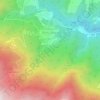Mapa topográfico Rio Ponte, relevo, altitude